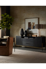 Black Wooden 2-Drawer Sideboard by Splendido Weldrick, alternate view 11