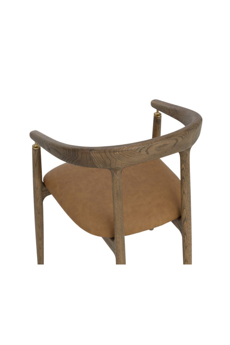 Minimalist Dining Armchair by Splendido Valmont Dining Chair, alternate view 4