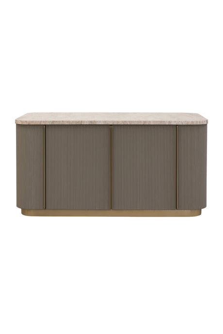 Marble Top & Wood Base Kitchen Island by Splendido Cataldi Dining Table