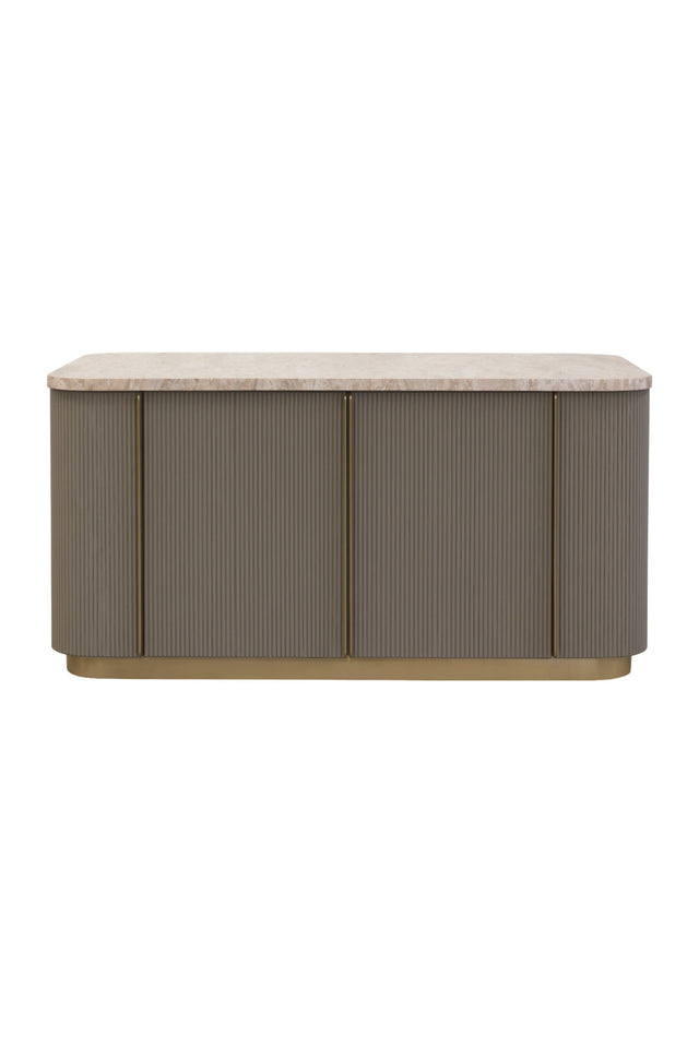 Marble Top & Wood Base Kitchen Island by Splendido Cataldi Dining Table