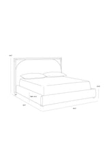 Tubular-Framed King Bed by Splendido Arcelia, alternate view 4