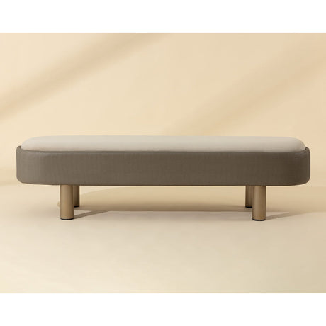 Taupe Modern Bench by Splendido Odella, alternate view 7