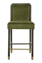 Green Upholstered Counter Stool by Splendido Jeno