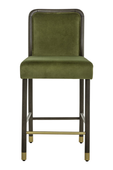Green Upholstered Counter Stool by Splendido Jeno