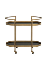 Antique Brass Bar Cart by Splendido Bartlett Trolley