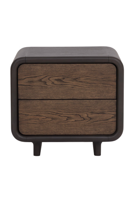 2-Drawer Oak Nightstand by Splendido Koa