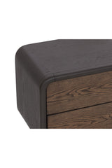 2-Drawer Oak Nightstand by Splendido Koa, alternate view 7