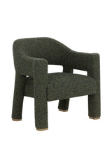 Green Cutout-Back Lounge Chair by Splendido Prisca Accent Chair