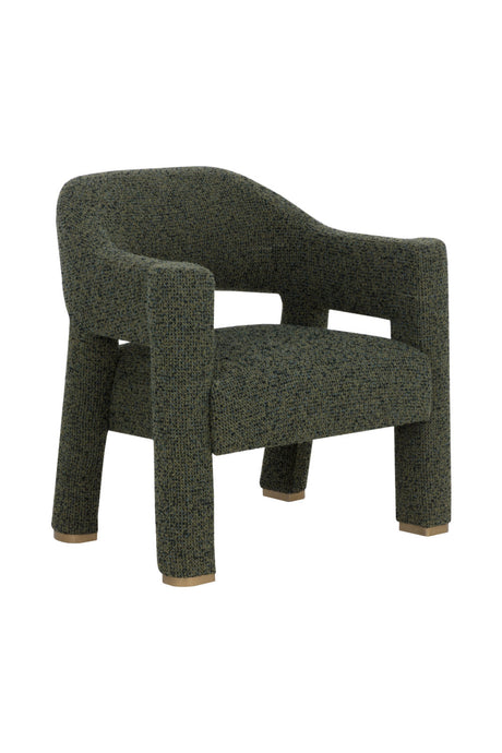 Green Cutout-Back Lounge Chair by Splendido Prisca Accent Chair