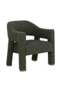 Green Cutout-Back Lounge Chair by Splendido Prisca Accent Chair