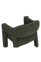 Green Cutout-Back Lounge Chair by Splendido Prisca Accent Chair, alternate view 6
