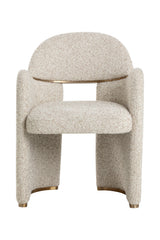 Modern Art Deco Dining Armchair by Splendido Snowden Dining Chair, alternate view 3