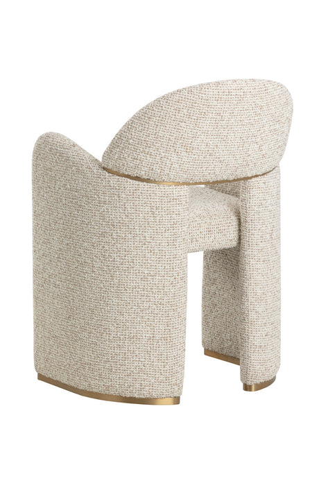 Modern Art Deco Dining Armchair by Splendido Snowden Dining Chair, alternate view 5