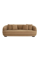Minimalist Rounded-Back Sofa by Splendido Valentina, alternate view 3