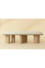 Light Oak Accent Bench by Splendido Hiro, alternate view 7