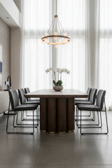 Rectangular Oak Wood Dining Table by Splendido Salix, alternate view 2