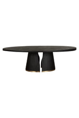 Dual Pedestal Wood Dining Table by Splendido Tasmin