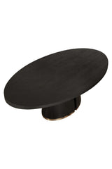 Dual Pedestal Wood Dining Table by Splendido Tasmin, alternate view 6
