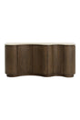 Solid Oak Sideboard with Travertine Top by Splendido Fable
