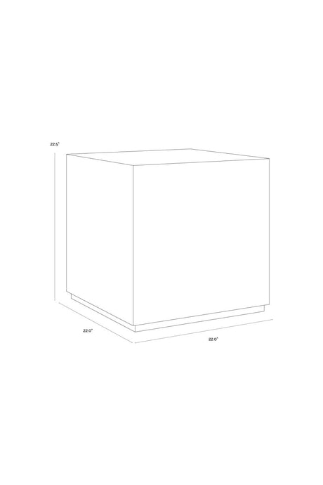 Marble Cube End Table by Splendido Laros Side Table, alternate view 7