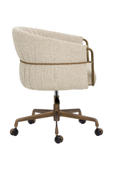 Curved Back Upholstered Lounge Chair by Splendido Olma Office Chair, alternate view 4