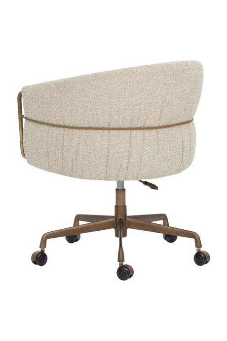 Curved Back Upholstered Lounge Chair by Splendido Olma Office Chair, alternate view 5