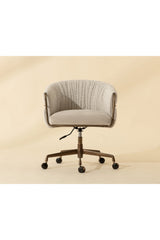 Curved Back Upholstered Lounge Chair by Splendido Olma Office Chair, alternate view 7