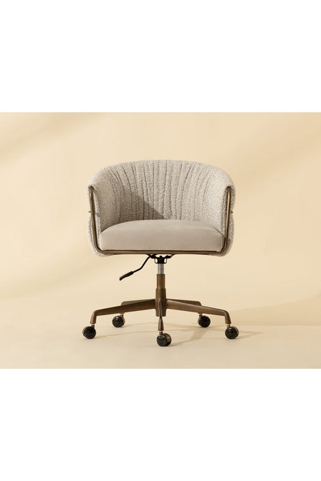 Curved Back Upholstered Lounge Chair by Splendido Olma Office Chair, alternate view 7