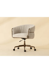 Curved Back Upholstered Lounge Chair by Splendido Olma Office Chair, alternate view 8