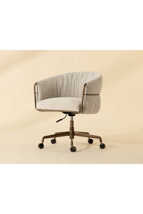 Curved Back Upholstered Lounge Chair by Splendido Olma Office Chair, alternate view 8