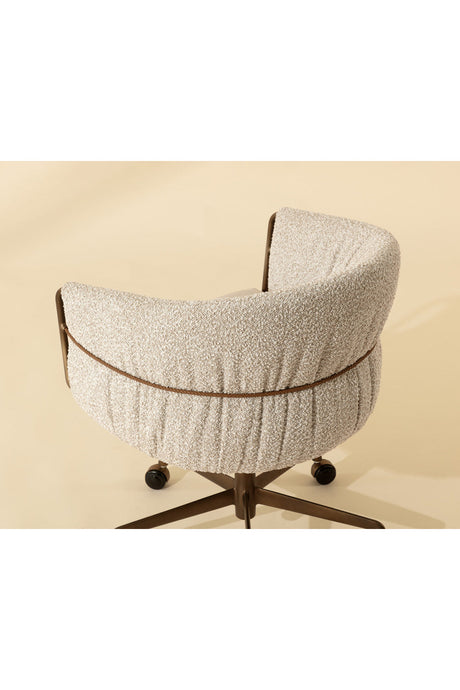 Curved Back Upholstered Lounge Chair by Splendido Olma Office Chair, alternate view 9