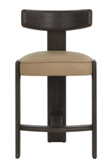 Oak T-Shaped Back Counter Stool by Splendido Horton