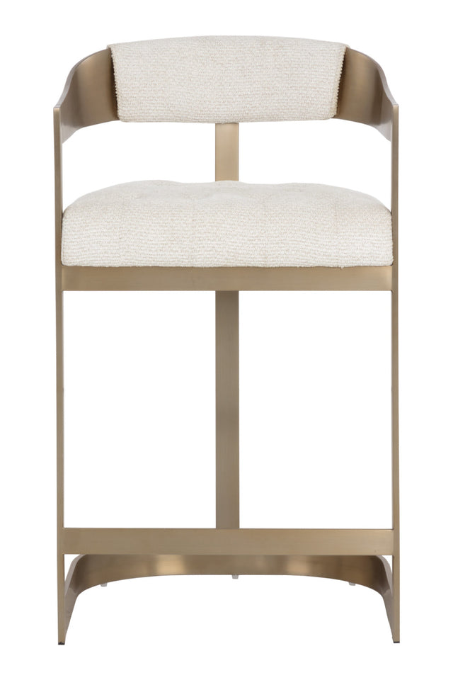 Antique Brass Framed Counter Stool by Splendido Beaumont