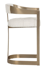 Antique Brass Framed Counter Stool by Splendido Beaumont, alternate view 4