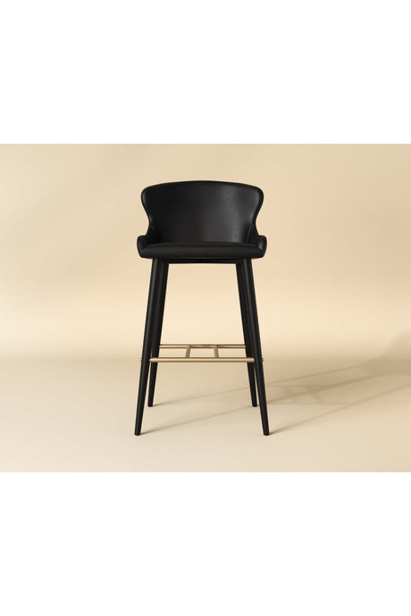 Leather Look Shell Bar Stool by Splendido Evora Barstool, alternate view 17