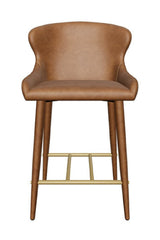 Leather Look Shell Counter Stool by Splendido Evora Barstool, alternate view 4