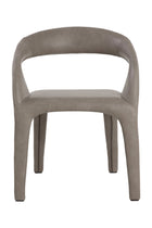 Open-Back Leather Look Dining Chair by Splendido Atika