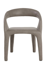 Open-Back Leather Look Dining Chair by Splendido Atika