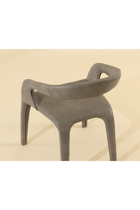 Open-Back Leather Look Dining Chair by Splendido Atika, alternate view 9