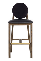 Black Round-Back Bar Stool by Splendido Orabell Barstool, alternate view 3
