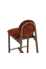 Red Rounded-Back Counter Stool by Splendido Orabell, alternate view 5
