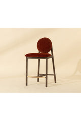Red Rounded-Back Counter Stool by Splendido Orabell, alternate view 7