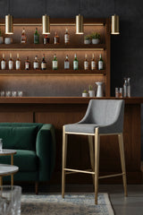 Fabric Upholstered Bar Stool by Splendido Dionne Barstool, alternate view 10