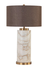 Gray Linen Marble Table Lamp by Splendido Apollolina, alternate view 3