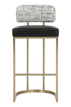 Two-Toned Low-Back Bar Stool by Splendido Larissa Barstool, alternate view 15