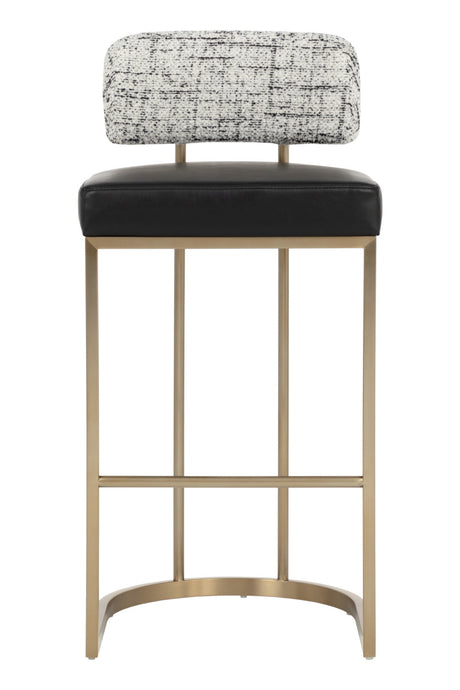 Two-Toned Low-Back Bar Stool by Splendido Larissa Barstool, alternate view 15