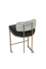 Brass Frame Upholstered Counter Stool by Splendido Larissa, alternate view 6