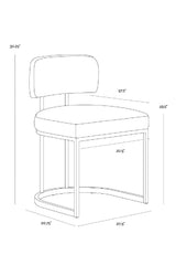 Two-Toned Cantilevered Dining Chair by Splendido Larissa, alternate view 10