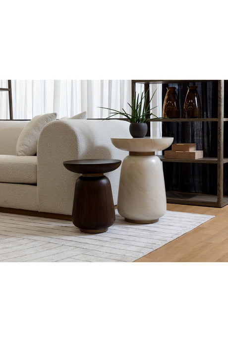 Timber Effect Indoor/Outdoor End Table by Splendido Kiri Outdoor Side Table, alternate view 11