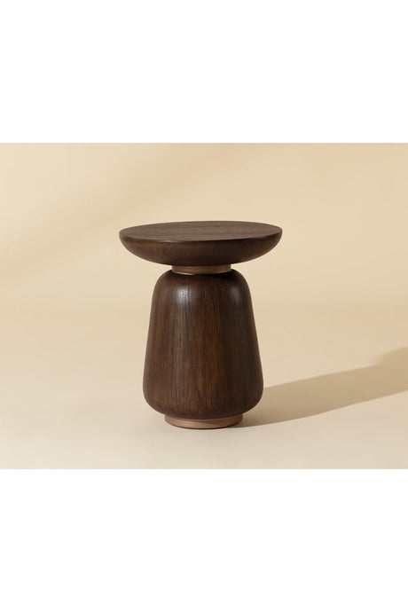 Timber Effect Indoor/Outdoor End Table by Splendido Kiri Outdoor Side Table, alternate view 7
